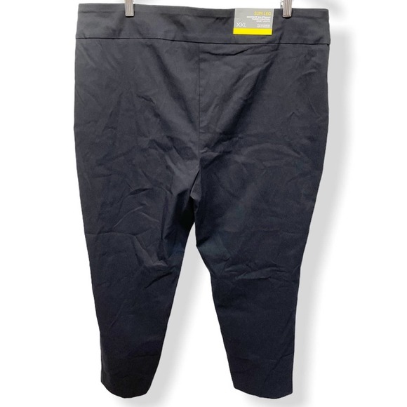 JM Collection Slim Leg Black Pants XXL Short - Picture 2 of 15